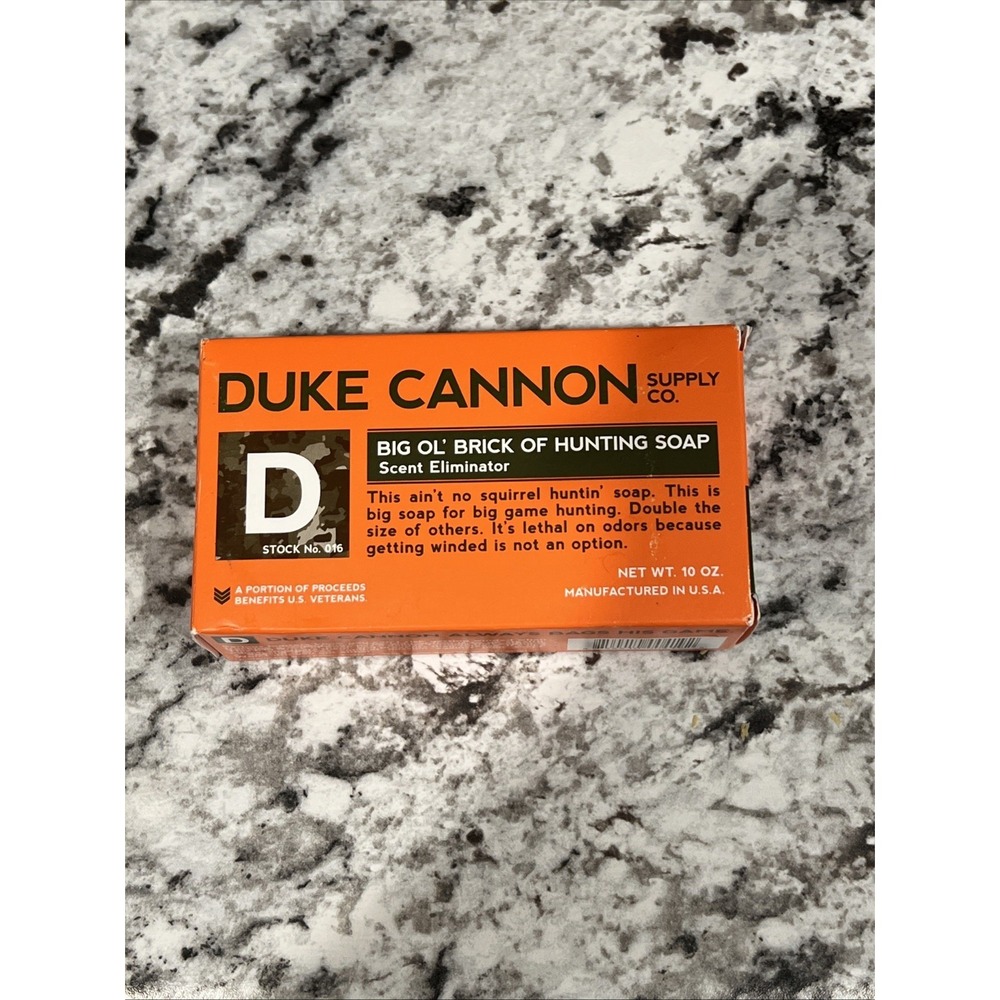 Duke Cannon Big OL' Brick of Hunting Soap‎ Scent Eliminator 10 oz Bar NEW